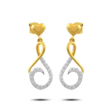Spiral Diamond Earrings