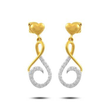 Spiral Diamond Earrings
