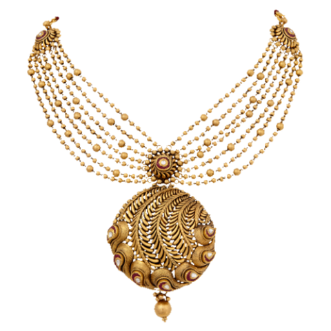 Golden gravity Necklace Set